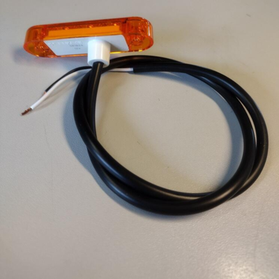 24V gul sidemarkeringslygte med LED til lastbil trailer – Proplast 40044001, E- og ADR-godkendt