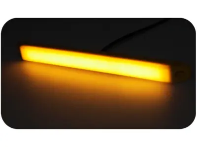 LED sidemarkeringslygte gul PRO-CAN XL 24V fiberoptik. Proplast vare nr. 40026091