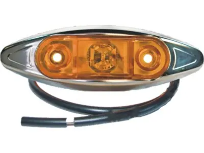 LED sidemarkeringslygte 24V PRO-CAN, Chrom hus. PROPLAST vare nr. 40017021.