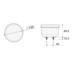 LED Baglygte 12/24V Proplast PRO-WAY, Ø122 mm