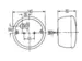 LED baglygte "Hamburger" Type II. 12/24V. ADR-godkendt. Proplast nr. 40202601.