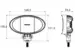 LED arbejdslygte PRO-WORK II Twin Beam 3500Lm. Proplast 40473503.