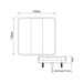LED baglygte 12V med stop, blink, baglys og refleks – til trailer og landbrugsmaskiner, 110 x 110 mm