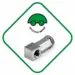 Lambda emulator 90° med metallisk mini-katalysator M18x1,5 (Euro 3,4,5)