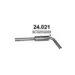 Polmo 24.021 mellemdæmper til VW Polo, Skoda Fabia , Seat Ibiza 1.2 TSi - Reference 6C0253209