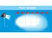 LED arbejdslygte PRO-WORK 12/24V 1000 Lumen. 6 højtydende dioder. FF-teknik. ADR-godkendt/IP67.Proplast vare nr. 40460003.