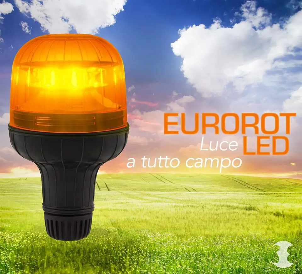 Eurorot Blinklicht 6 magnetische LEDs 12-24 Volt
