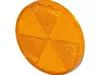 Refleks gul 80 mm, selvklæbende E-mærket Proplast