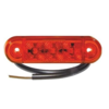 LED positionslygte 24V rød – Proplast PRO-SLIM med 5 m kabel